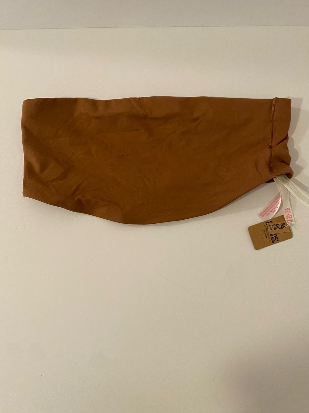 Pink Bandeau/ Tube Top Brown Size Medium